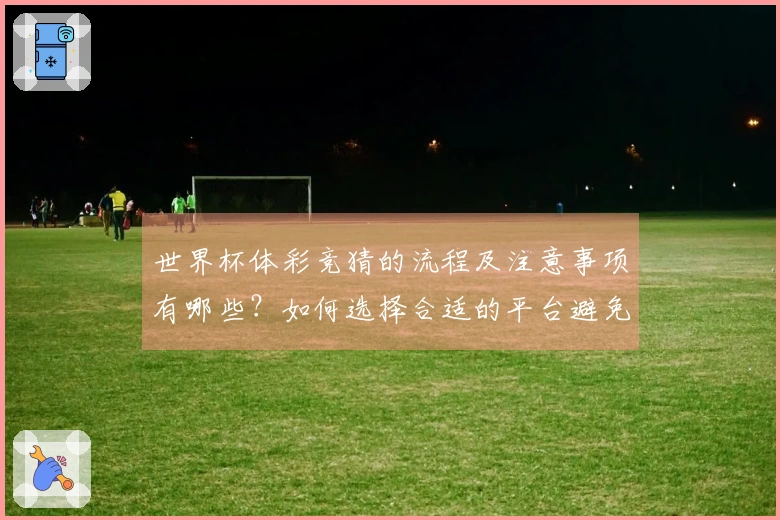 世界杯体彩竞猜的流程及注意事项有哪些？如何选择合适的平台避免风险？
