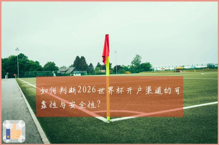 如何判断2026世界杯开户渠道的可靠性与安全性?